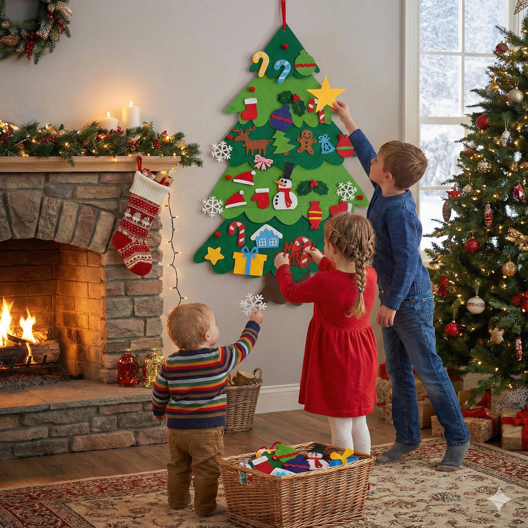 Kinder-Filz-Weihnachtsbaum – Eine spaßige und kreative Aktivität für die Feiertage