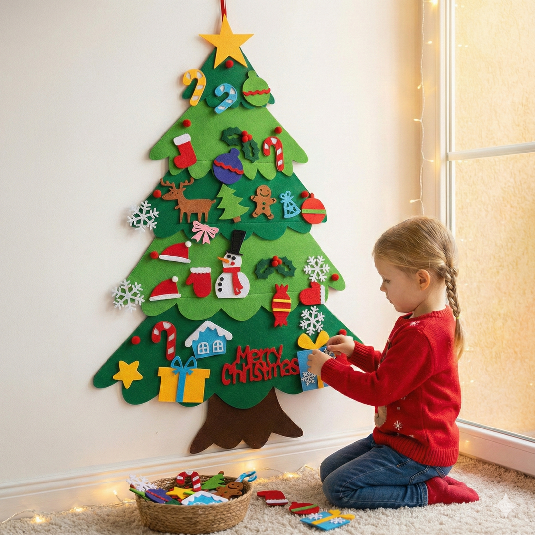 Kinder-Filz-Weihnachtsbaum – Eine spaßige und kreative Aktivität für die Feiertage