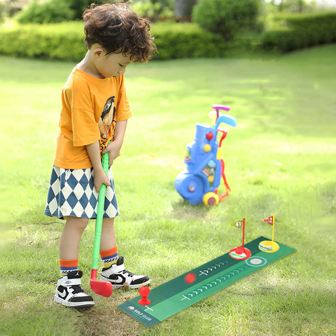Kinder-Golfset mit Rollwagen