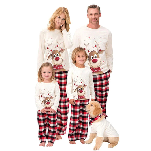 Rentier-Themen Familien-Weihnachtsoutfit Set