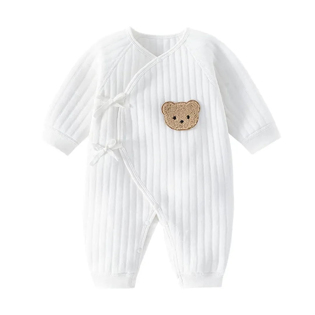 Langarm-Bärendruck Baby Overall Bodysuit