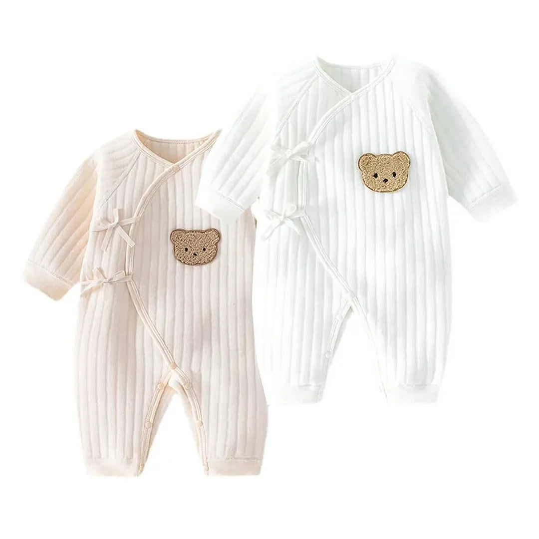 Langarm-Bärendruck Baby Overall Bodysuit