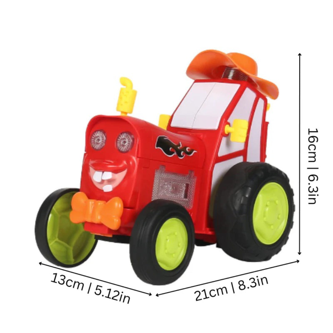 Cartoon-Stil Spielzeugtraktor - Lustiges landwirtschaftliches Fahrzeug