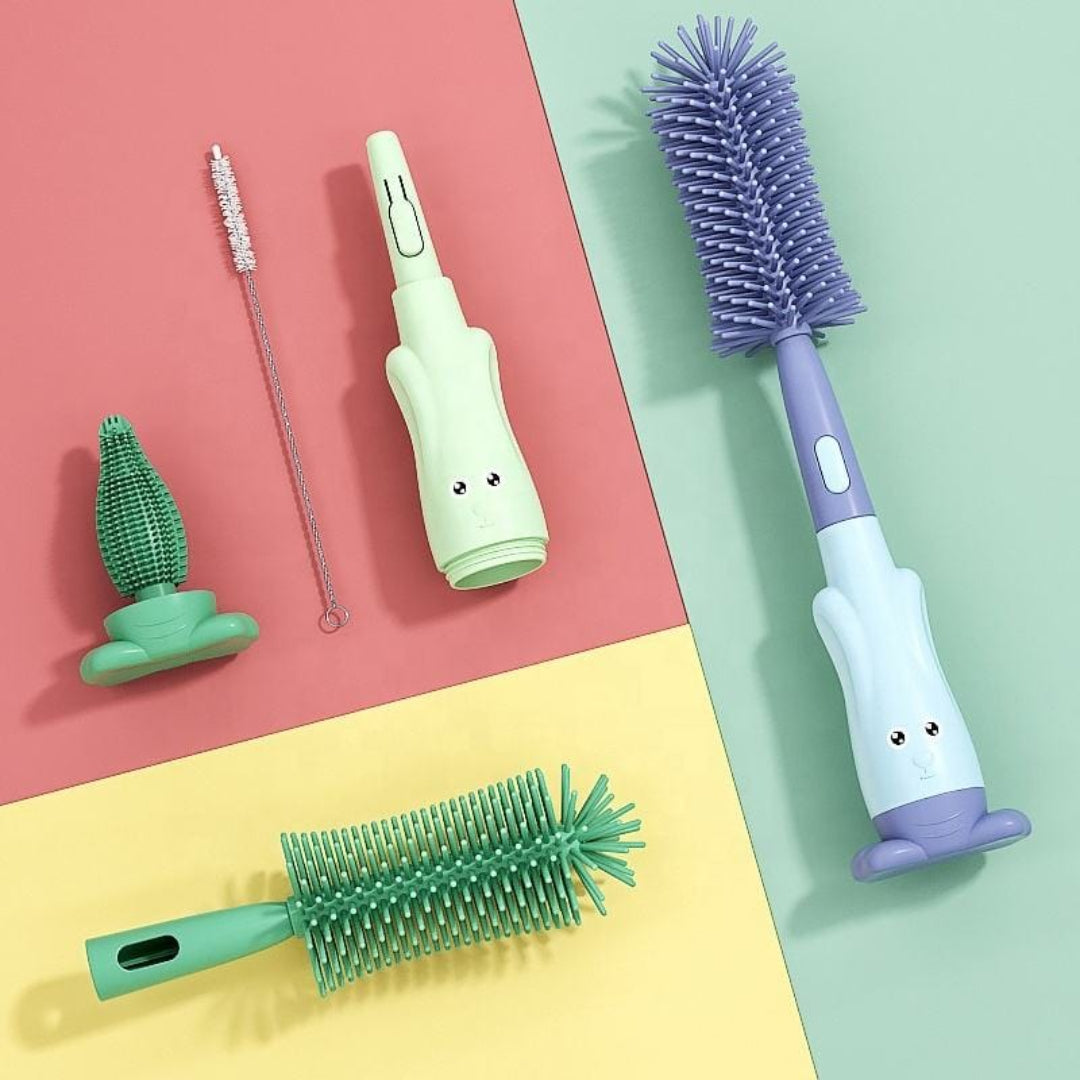 3-in-1 Silikon Flaschenbürsten Reinigungsset