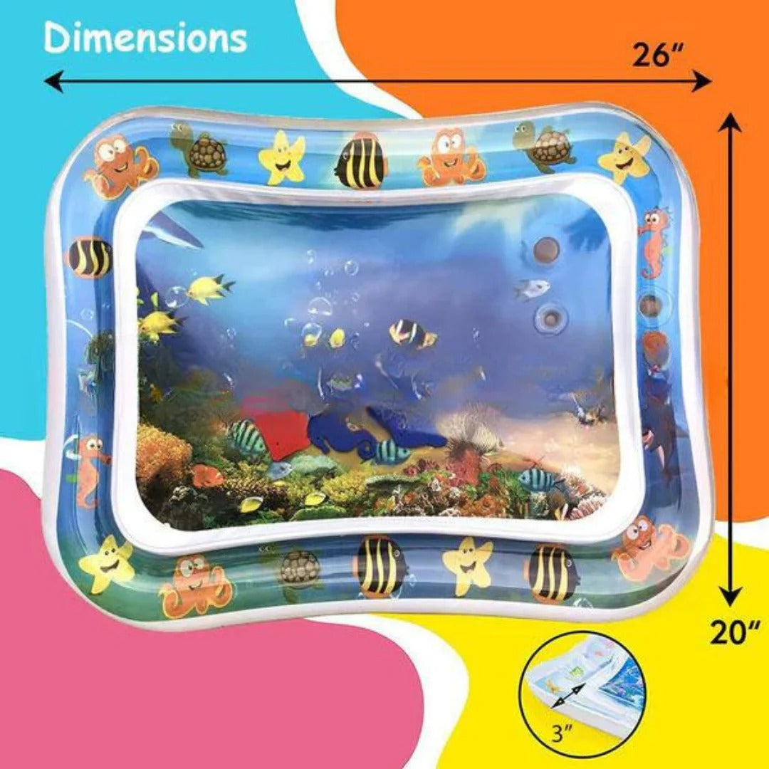 Aufblasbare Wasser-Spielmatte für sensorischen Bauchlage-Spaß