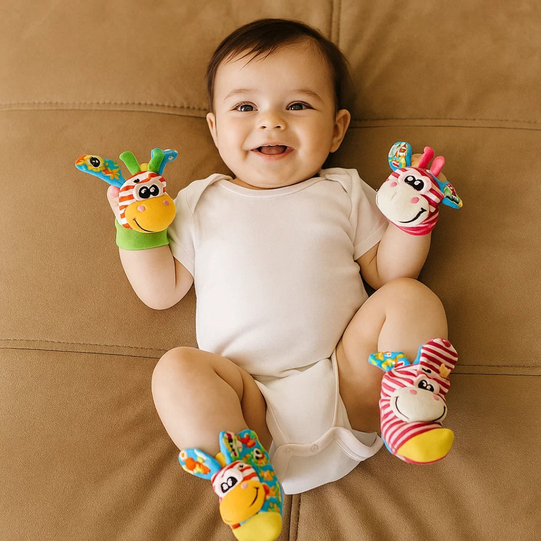 Weiche sensorische Handgelenk-Rasseln und Socken Set