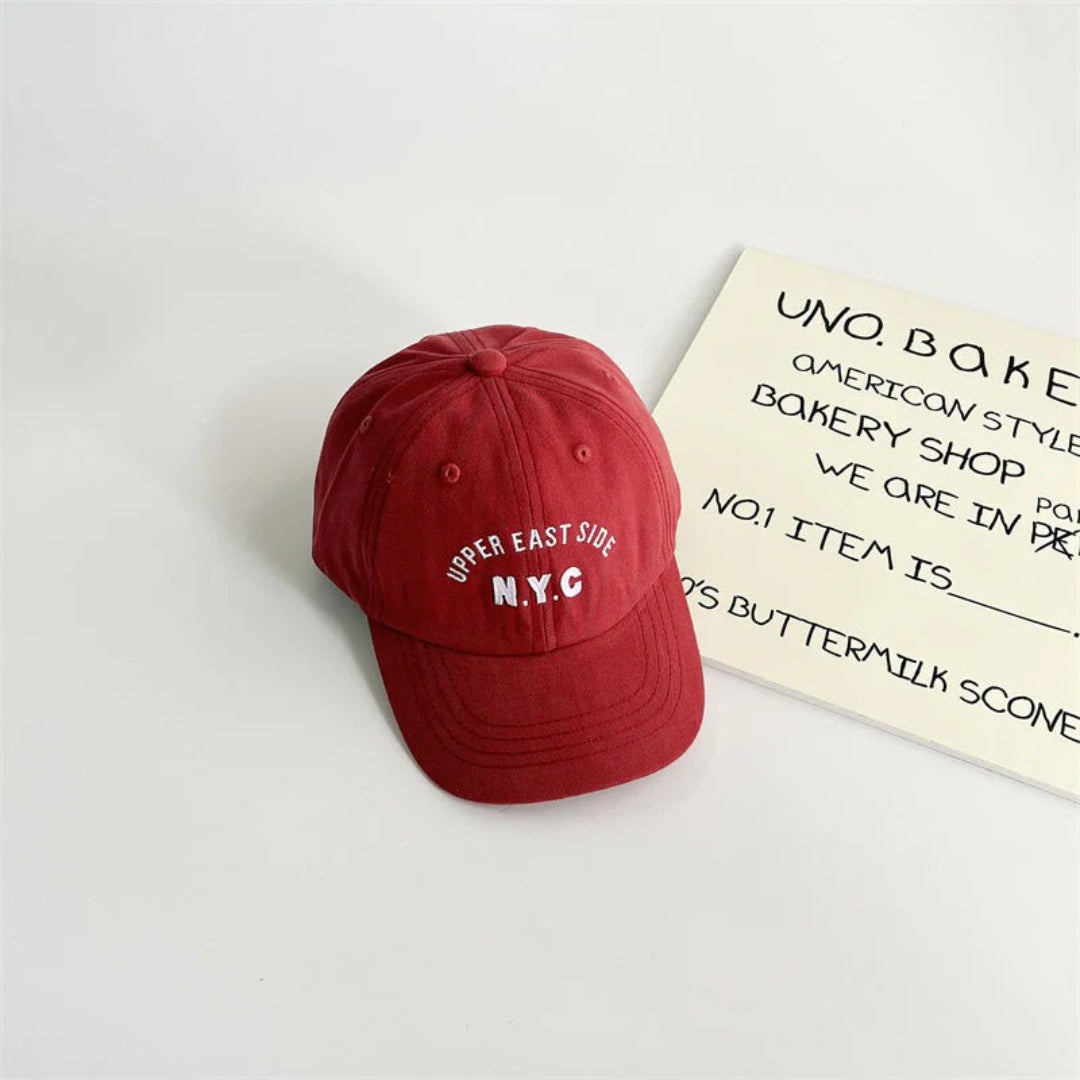 Unisex Kinder Sonnenhut mit NYC-Stickerei