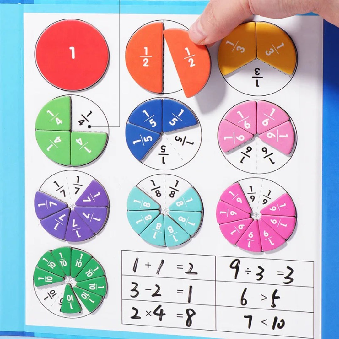 Magnetisches Bruch-Lernset - Bildungs-Mathematik-Tool