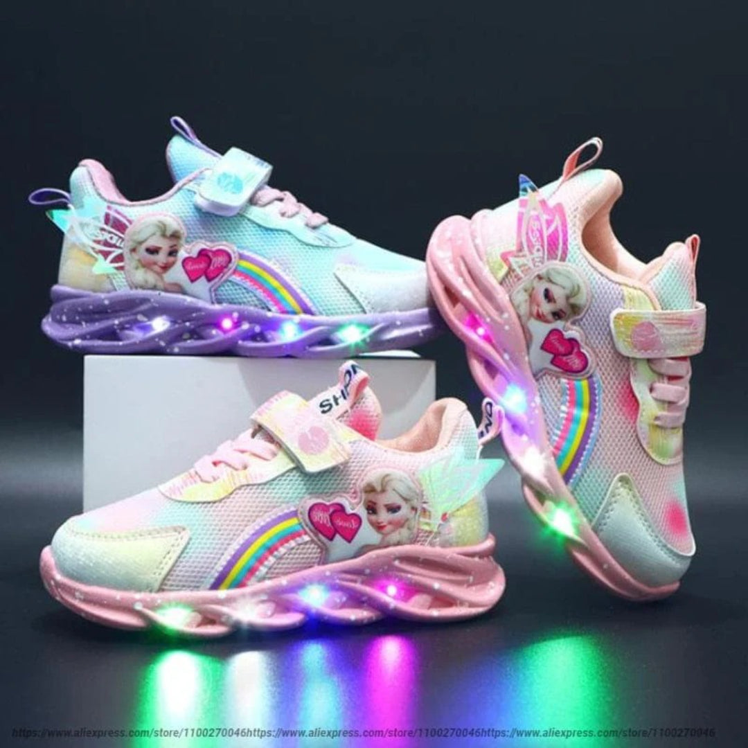 LED Leuchtende Prinzessinnen Sneaker für Kinder