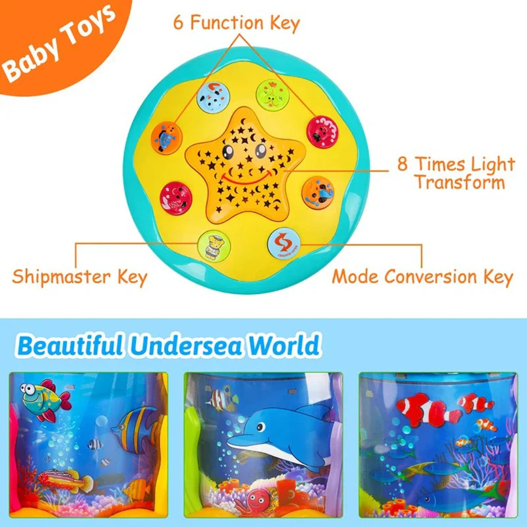 Ozean-Themen Montessori Bauchlage-Projektor mit Musik