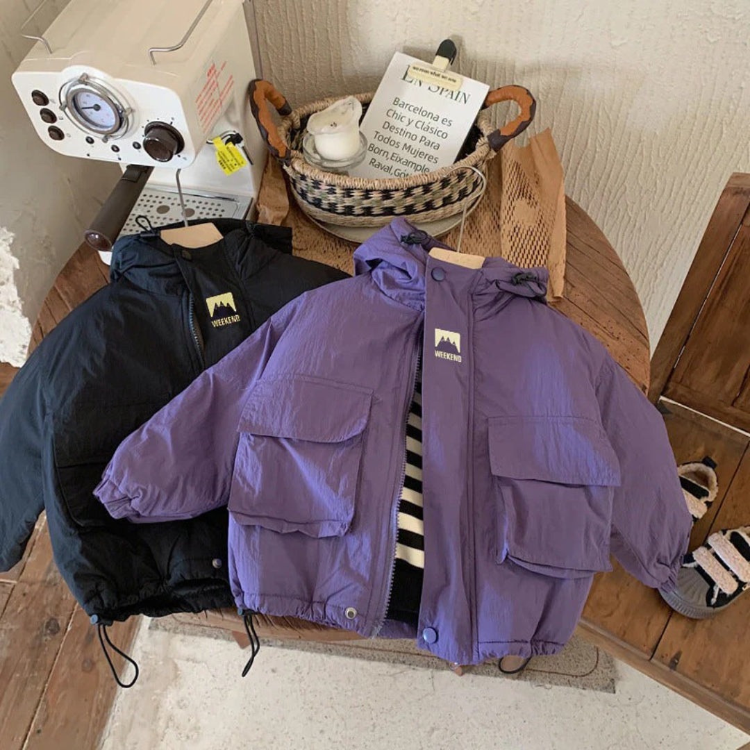 Unisex Polyester Kapuzenwindjacke