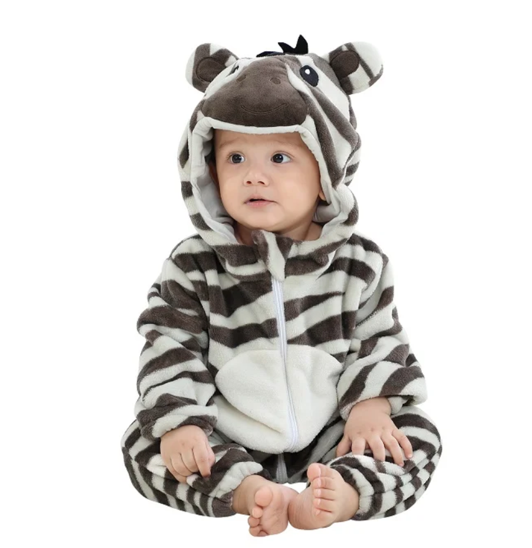 Gemütlicher Flanell Baby-Overall - Weiches Outfit für einfache Wechsel