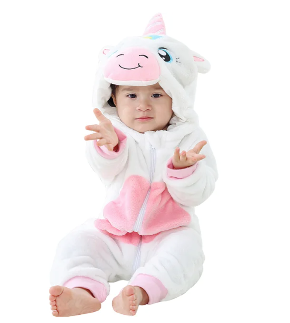 Gemütlicher Flanell Baby-Overall - Weiches Outfit für einfache Wechsel
