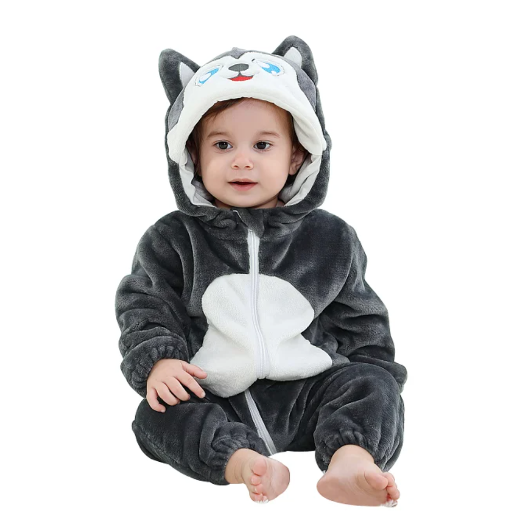 Gemütlicher Flanell Baby-Overall - Weiches Outfit für einfache Wechsel
