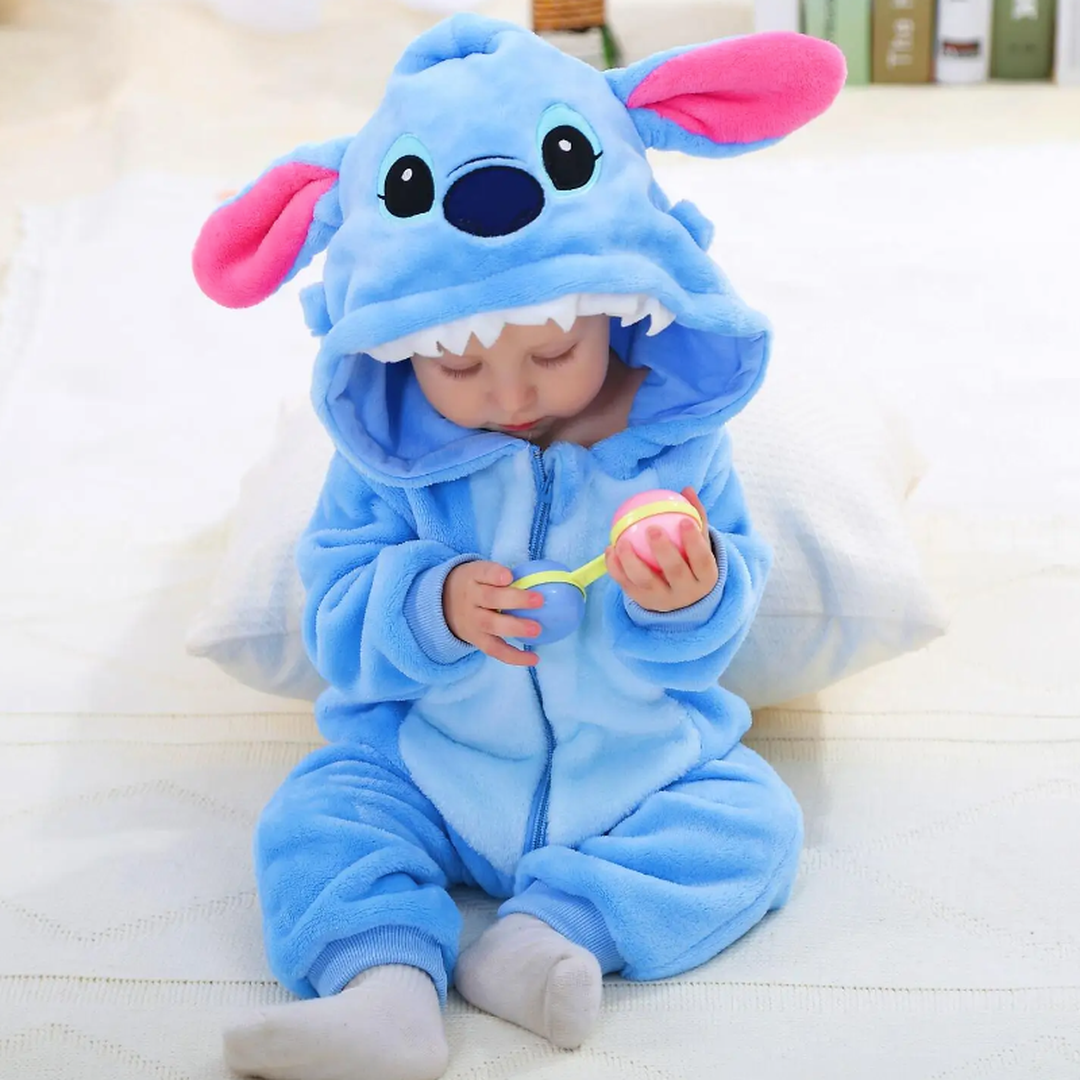 Gemütlicher Flanell Baby-Overall - Weiches Outfit für einfache Wechsel