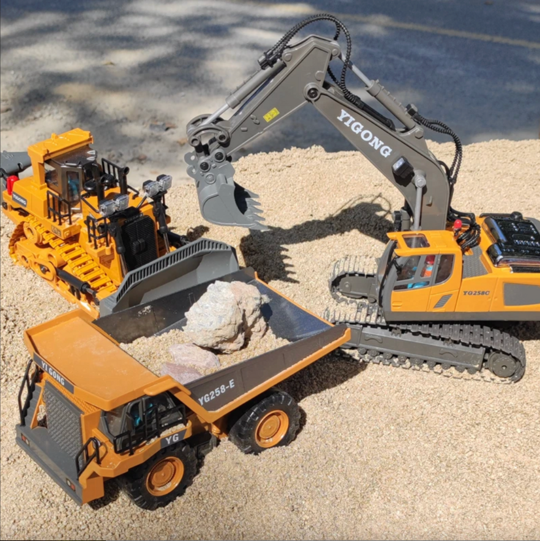 Hydraulisch ferngesteuertes Spielzeugauto