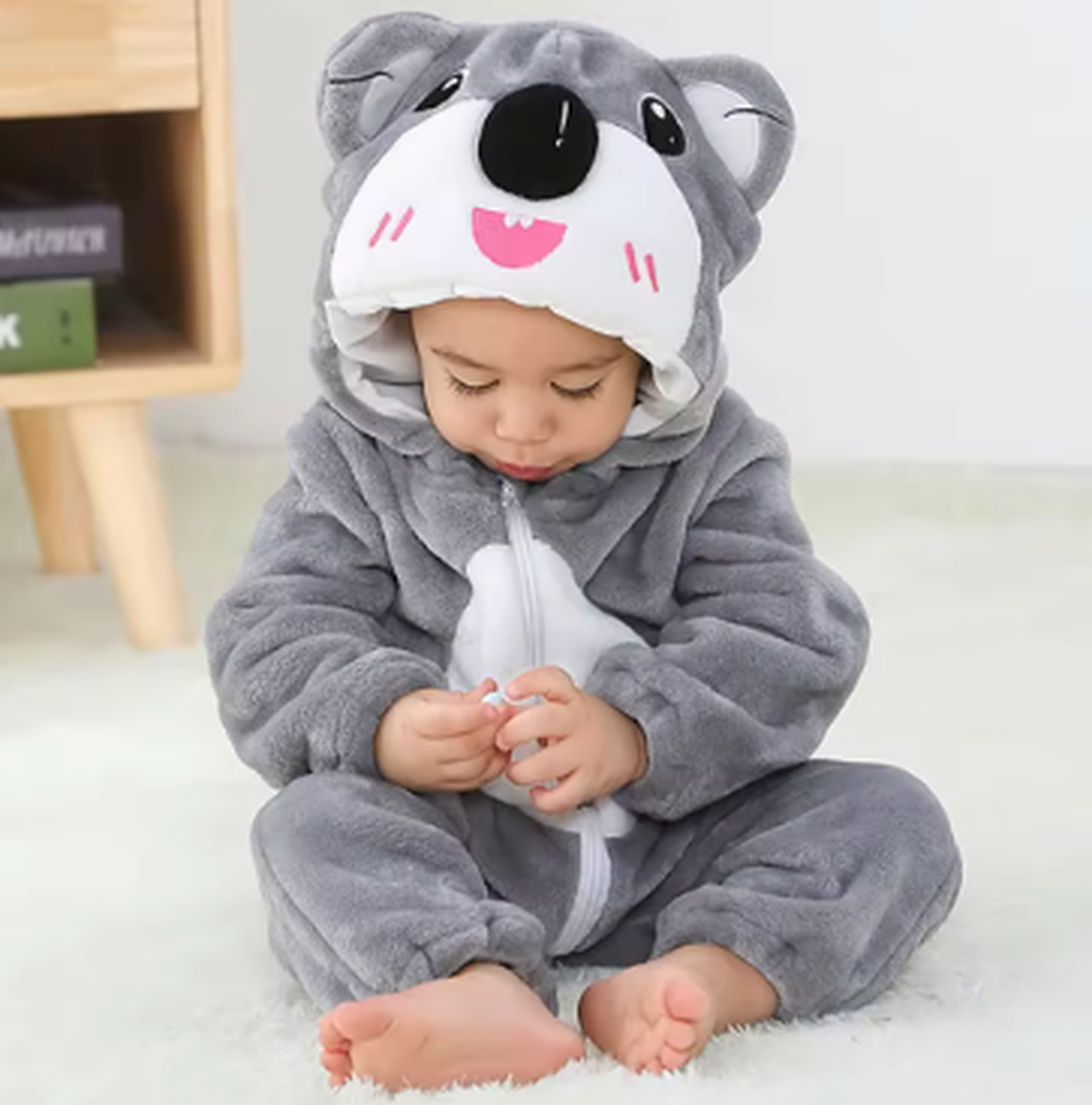 Gemütlicher Flanell Baby-Overall - Weiches Outfit für einfache Wechsel