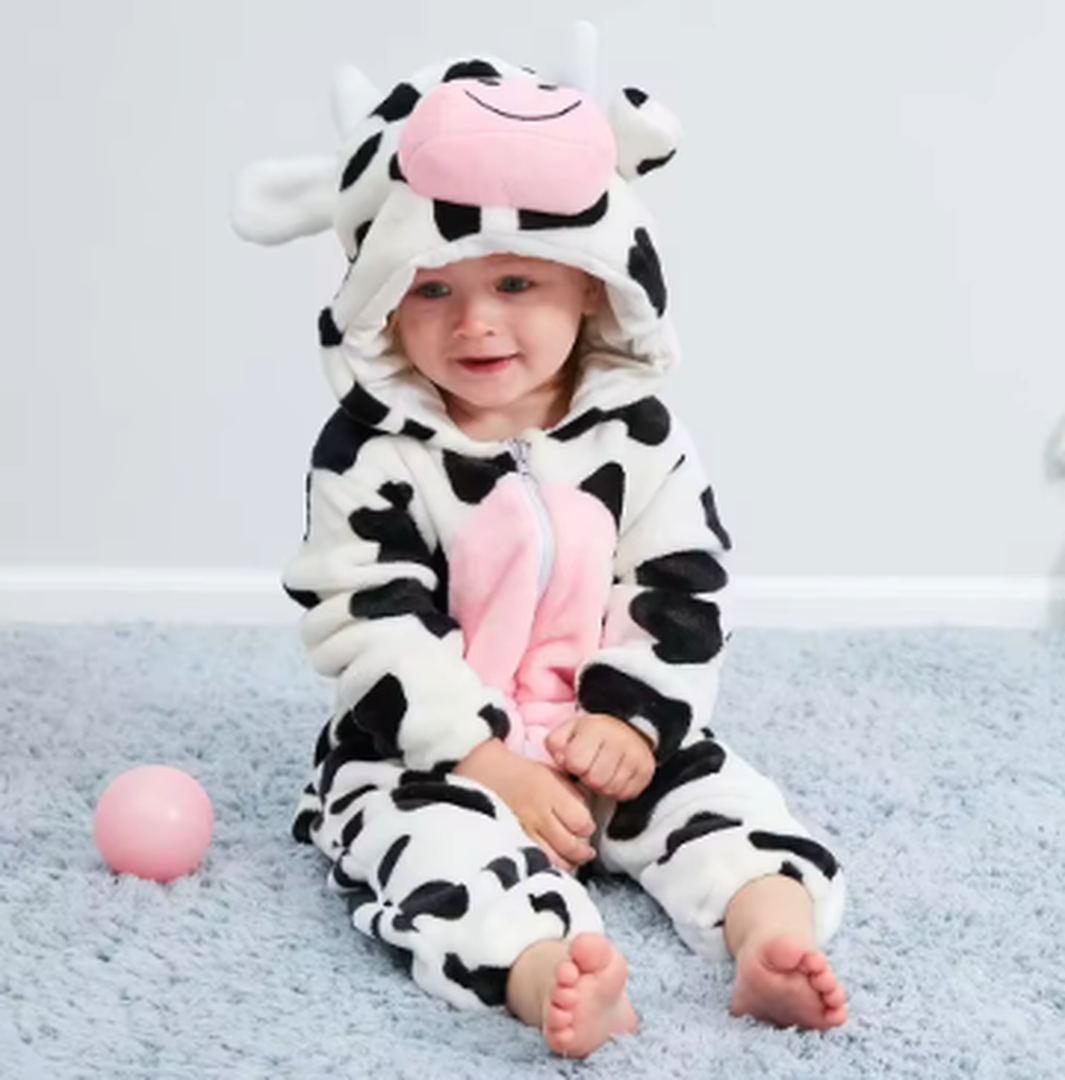 Gemütlicher Flanell Baby-Overall - Weiches Outfit für einfache Wechsel