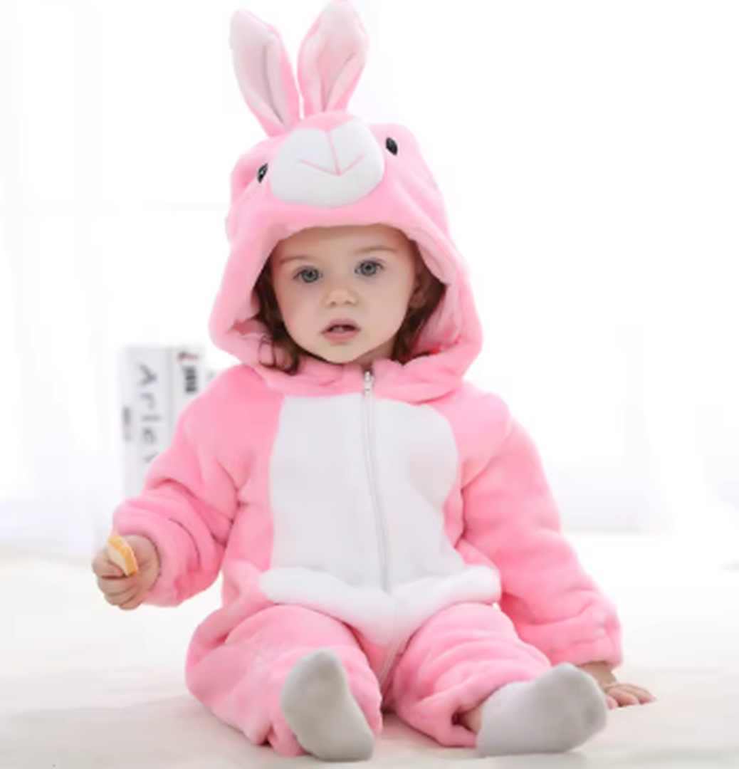 Gemütlicher Flanell Baby-Overall - Weiches Outfit für einfache Wechsel