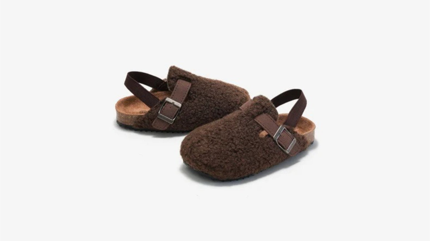 Unisex Kinder Woll-Mokassins