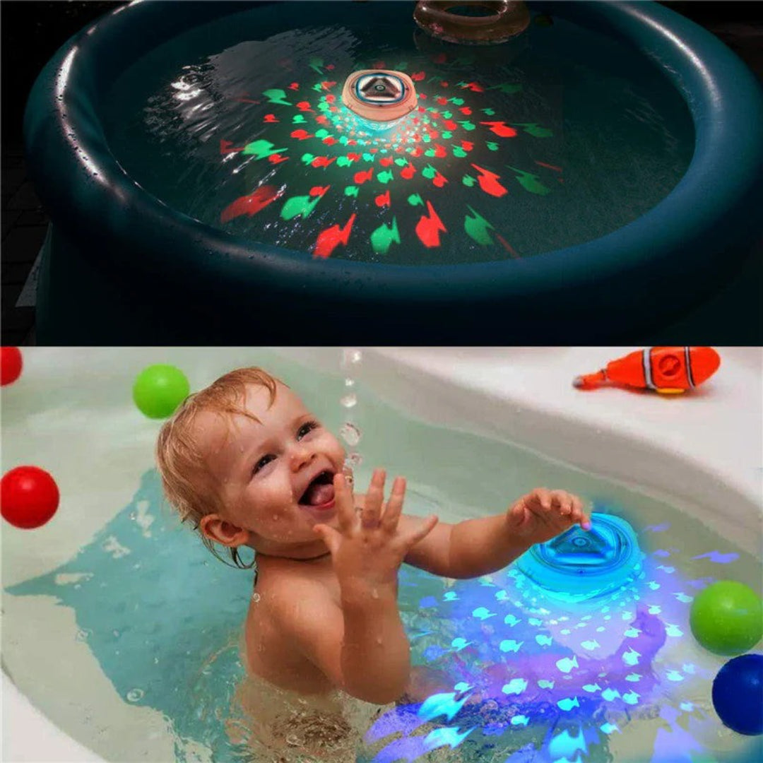 LED-Brunnen-Badspielzeug mit sprühenden Lichteffekten