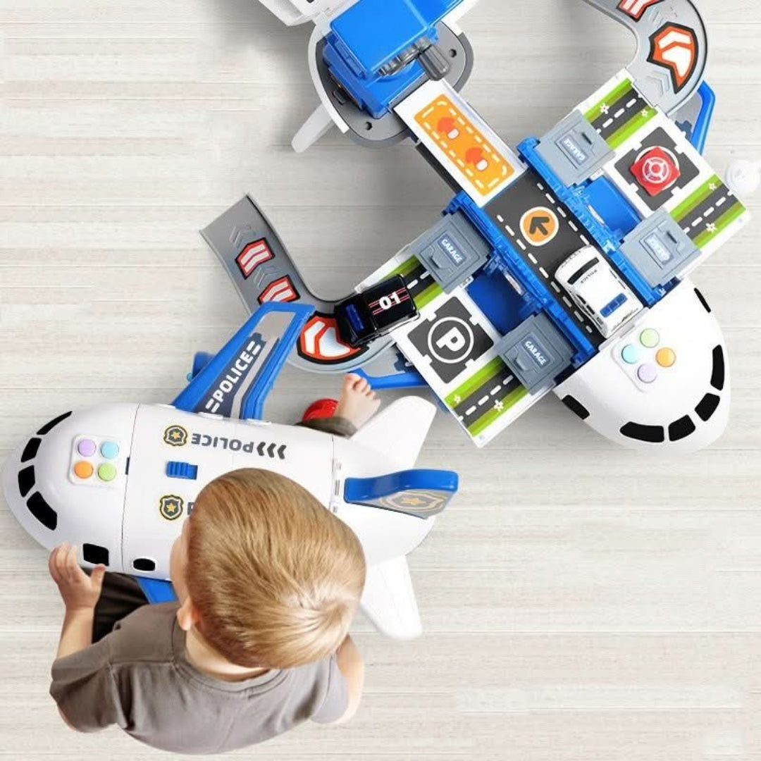 Flugzeug- und Fahrzeug-Spielset – Fantasievolles Abenteuer-Spielzeug