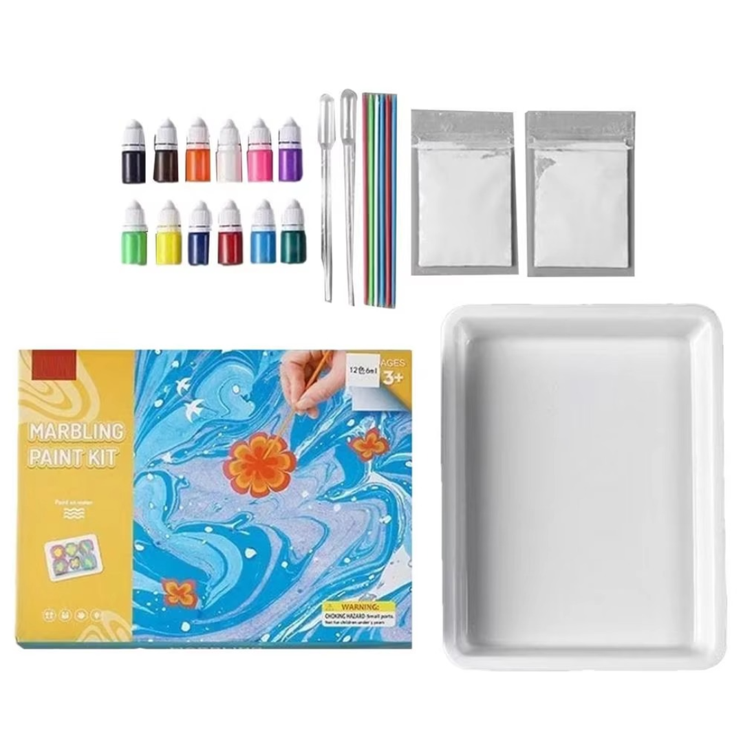 Künstlerisches Marmorierungs-Aquarell-Set – Spaß beim Malen