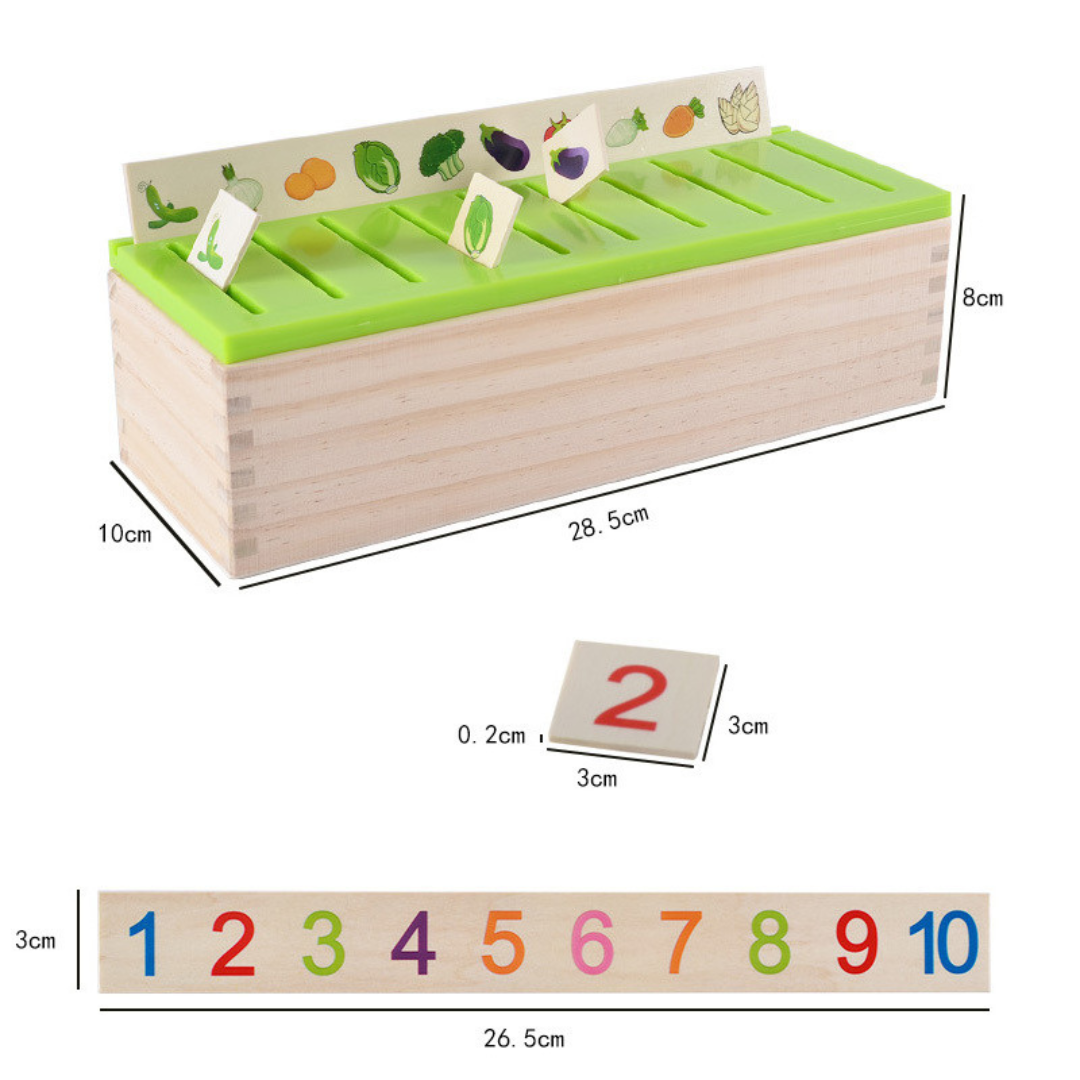 Holzsortierbox für Kinder