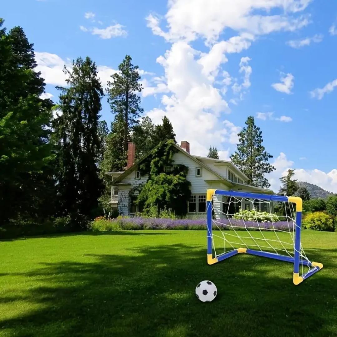 Portables Mini-Fußballtor – Genießen Sie Fußballspaß zu Hause und im Garten für Kinder