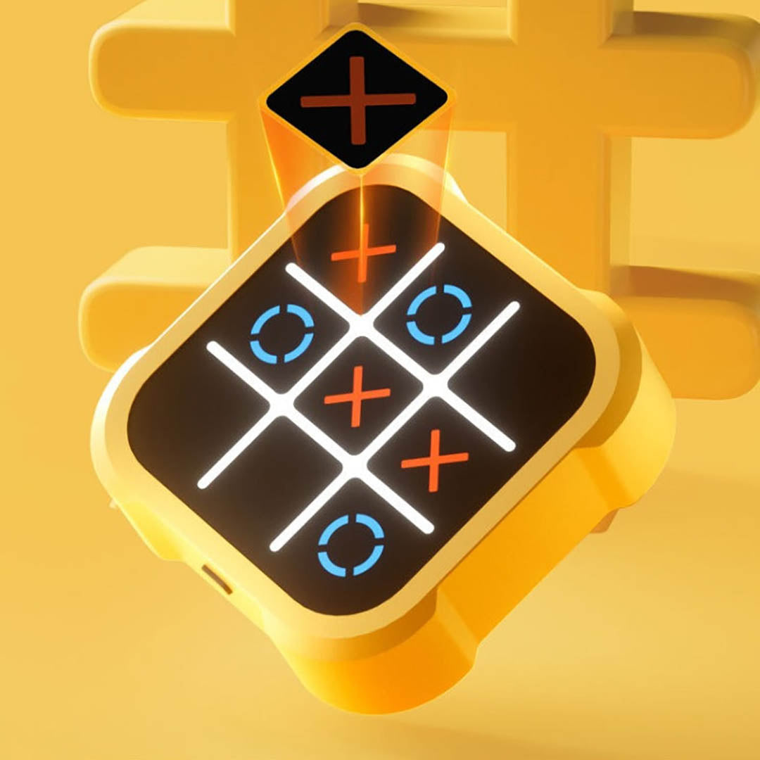 Tragbares Elektronisches Tic Tac Toe Spiel – Lustige Logik-Herausforderung für Kinder