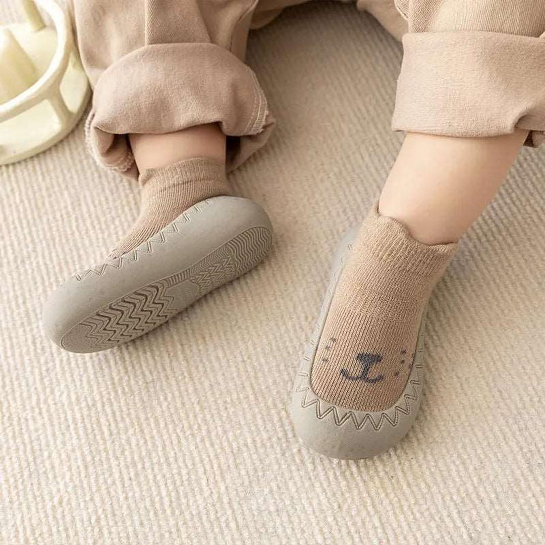 Babysocken-Schuhe mit rutschfester Sohle