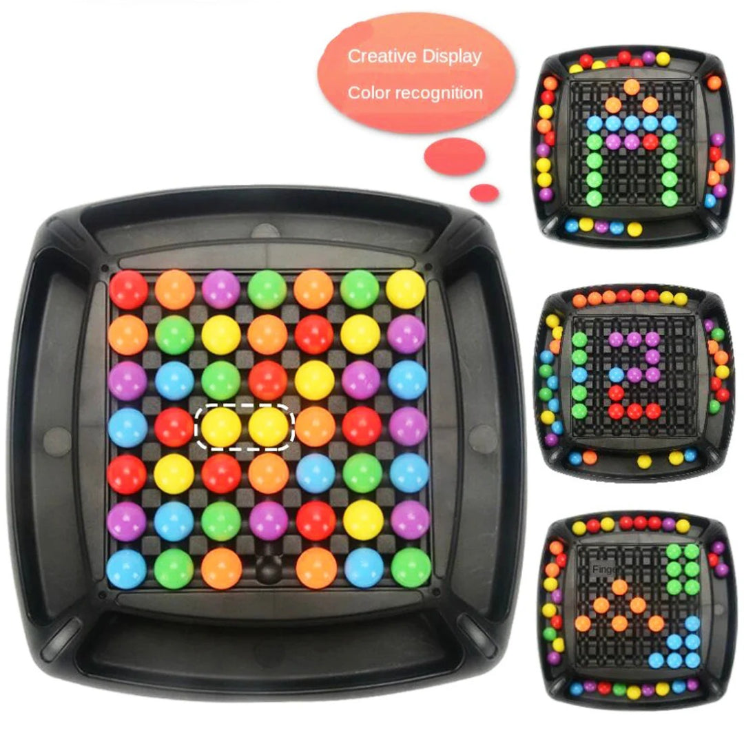 Regenbogen Logik Puzzle: Farbmatching-Herausforderung