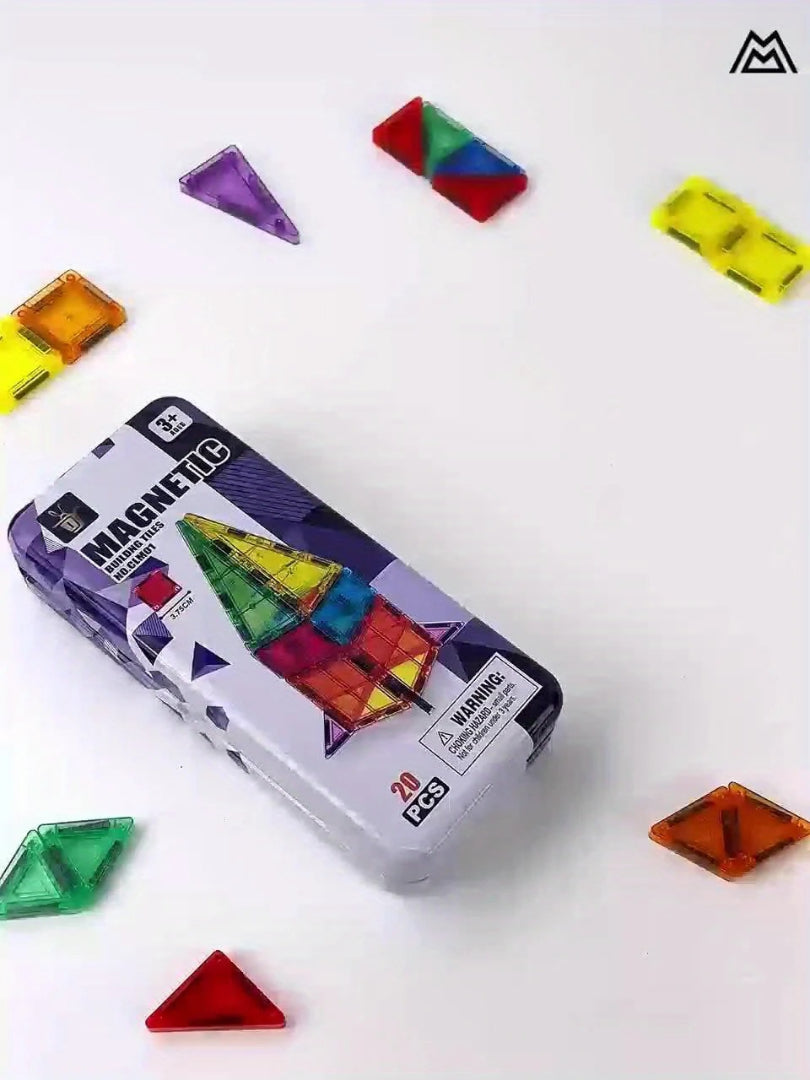 32-teiliges Magnetbaukasten-Set - STEM Magnetfliesen