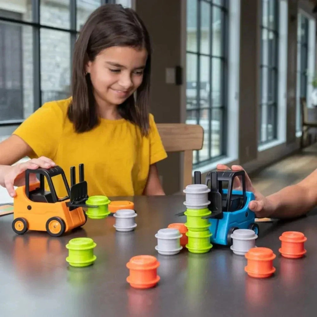 Gabelstapler Stapel-Challenge: Ein Geschicklichkeits- und Balance-Spielzeug