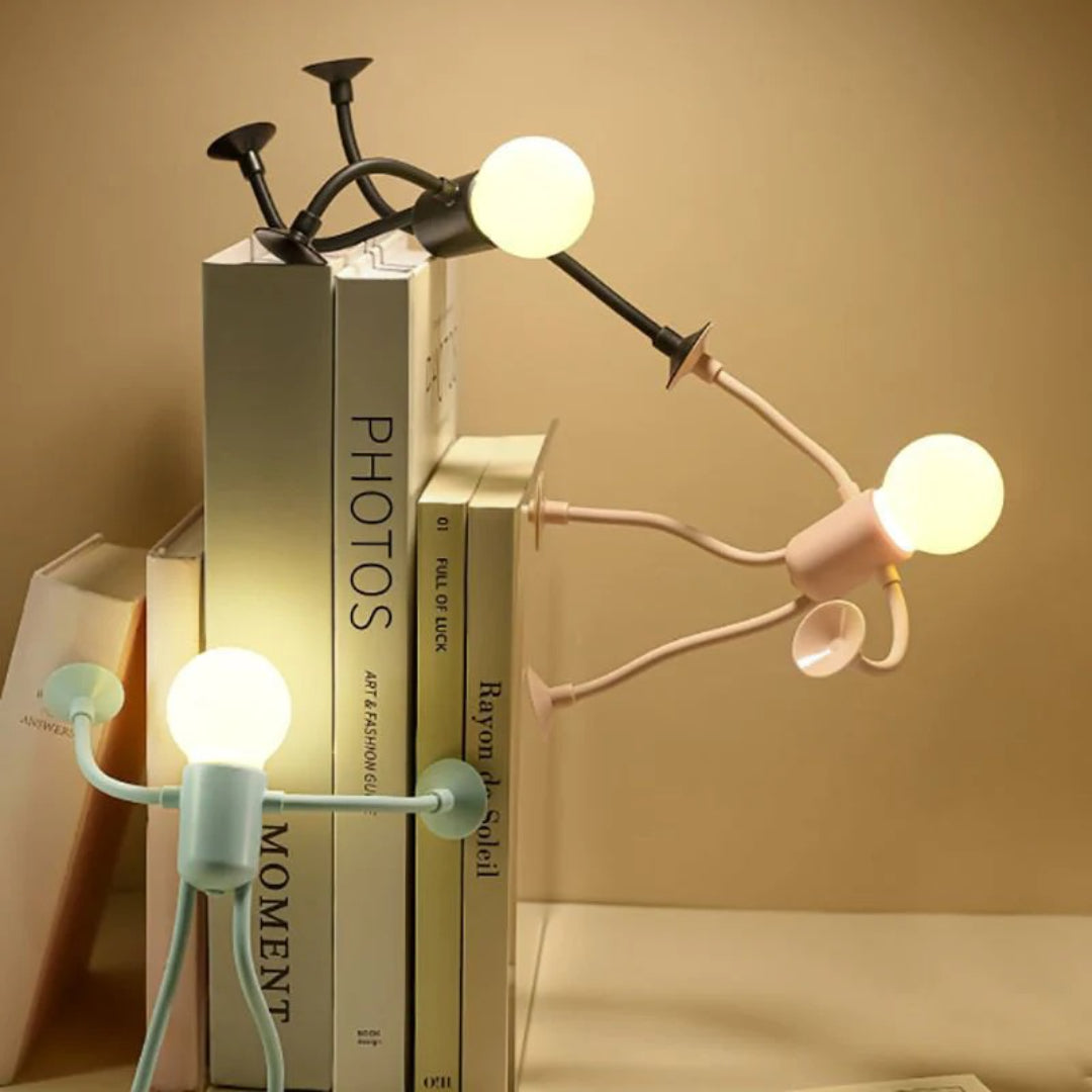 Verstellbare LED-Schreibtischlampe mit flexiblem Nachtlicht