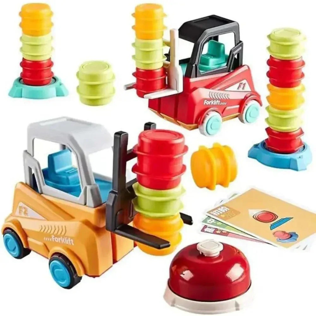 Gabelstapler Stapel-Challenge: Ein Geschicklichkeits- und Balance-Spielzeug