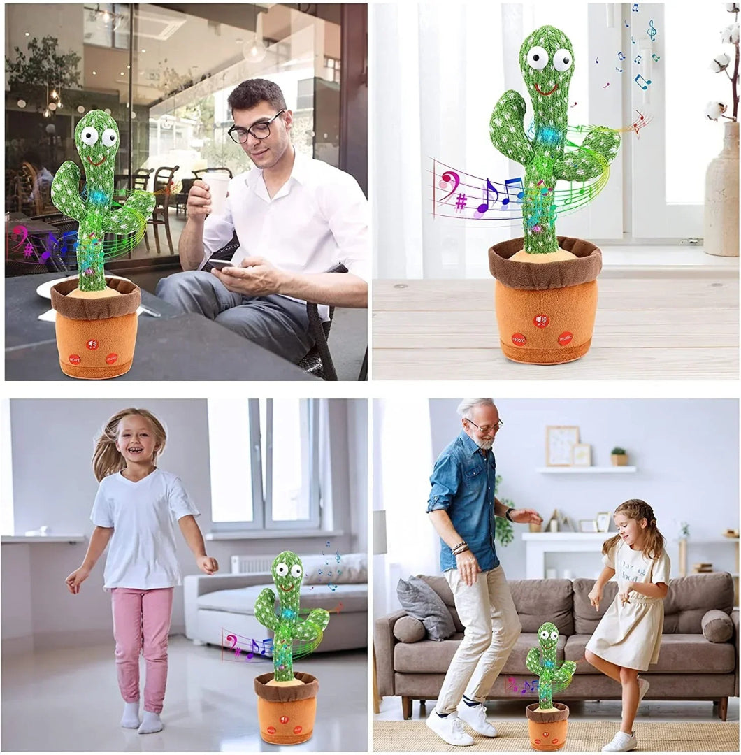 Sprechender und Singender Interaktiver Kaktusspielzeug mit Wiederholungsfunktionen