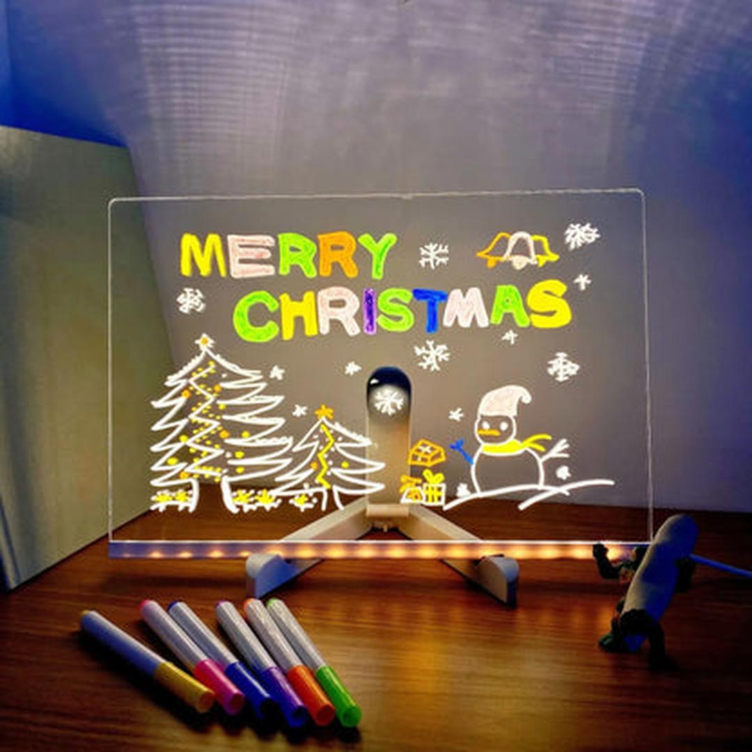 Leuchtende LED-Zeichentafel – Spaßiges kreatives Kunst- und Schreibwerkzeug für Kinder