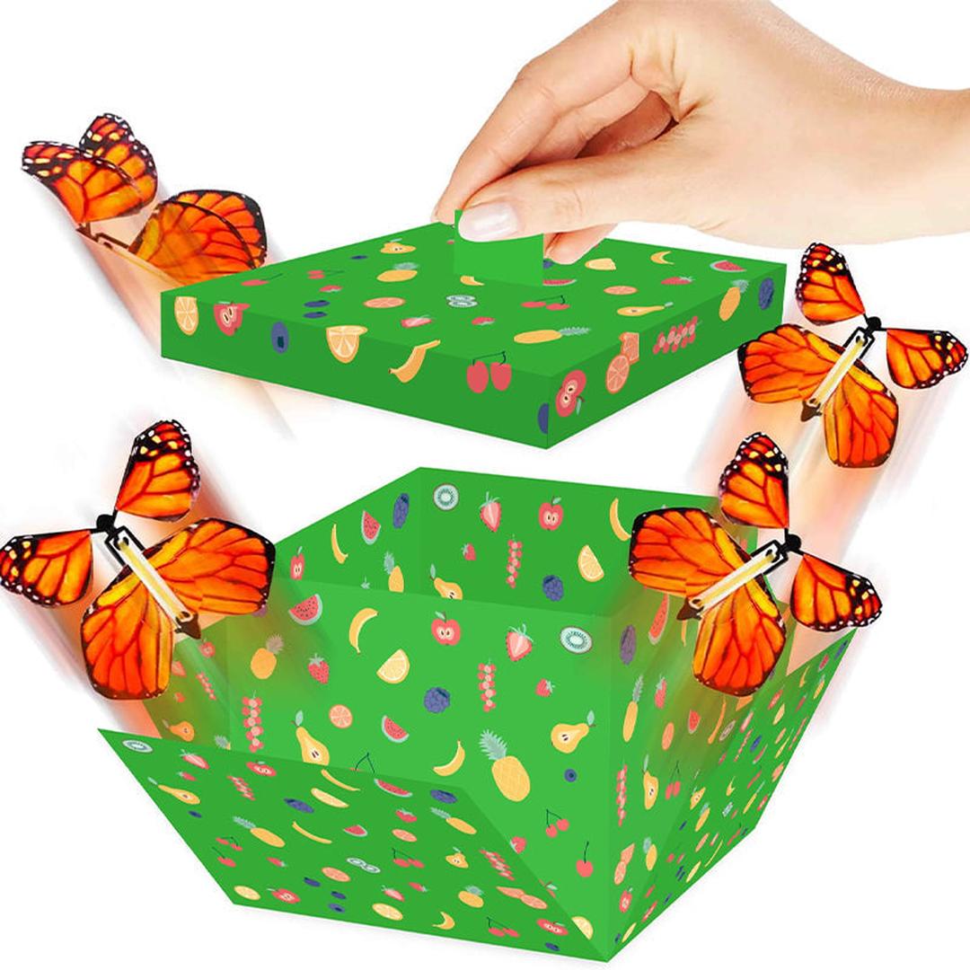 Aufzieh-Magie Schmetterlingsset - Fliegende Schmetterlinge