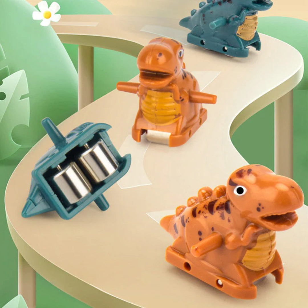 Dinosaurier-Rennstrecke mit Autos und automatischer Kletterfunktion