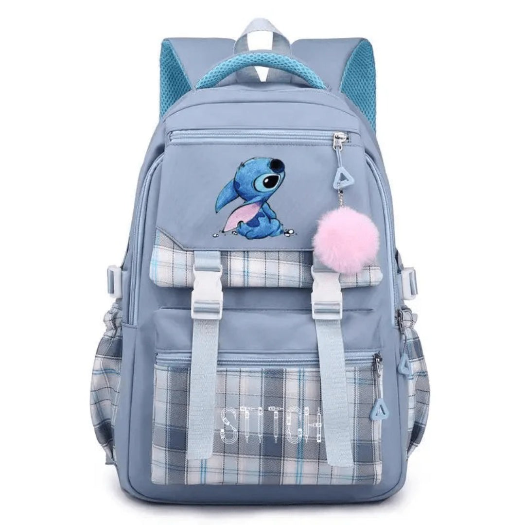 Geräumiger Schulrucksack mit Stitch-Design