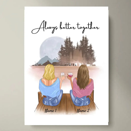 Best sisters ever - personalized poster