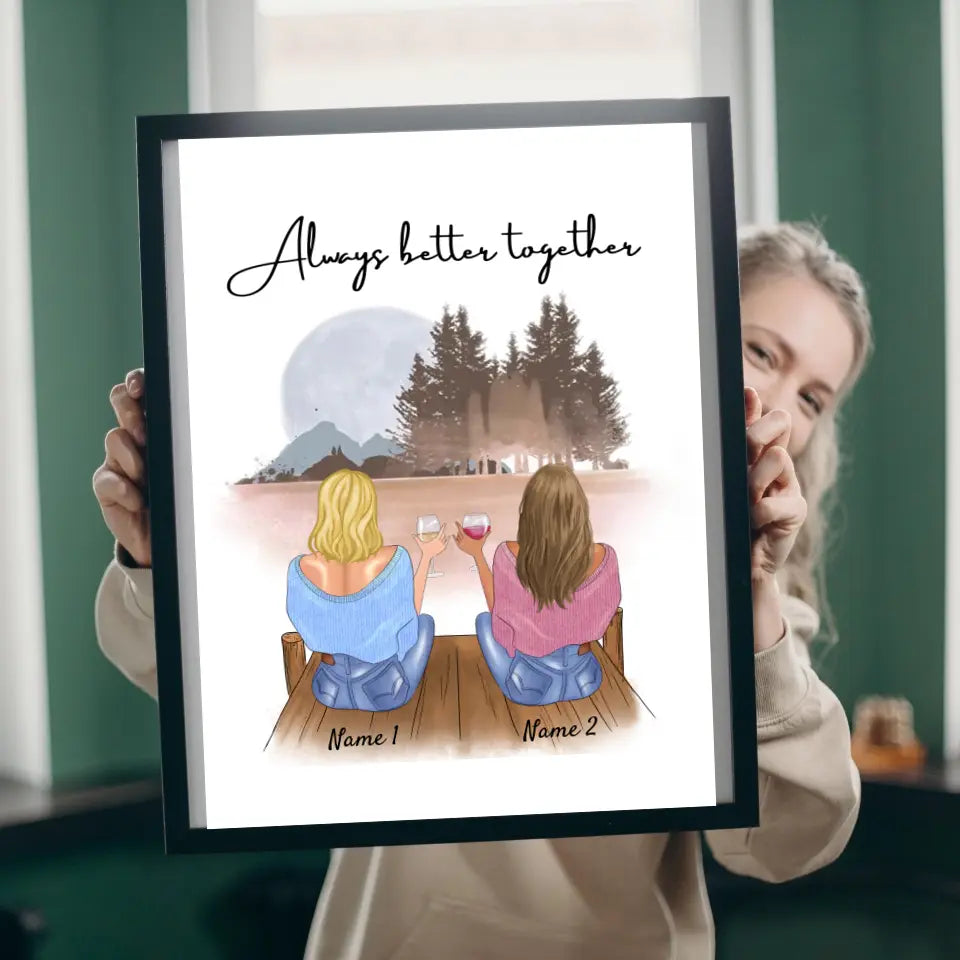 Best sisters ever - personalized poster