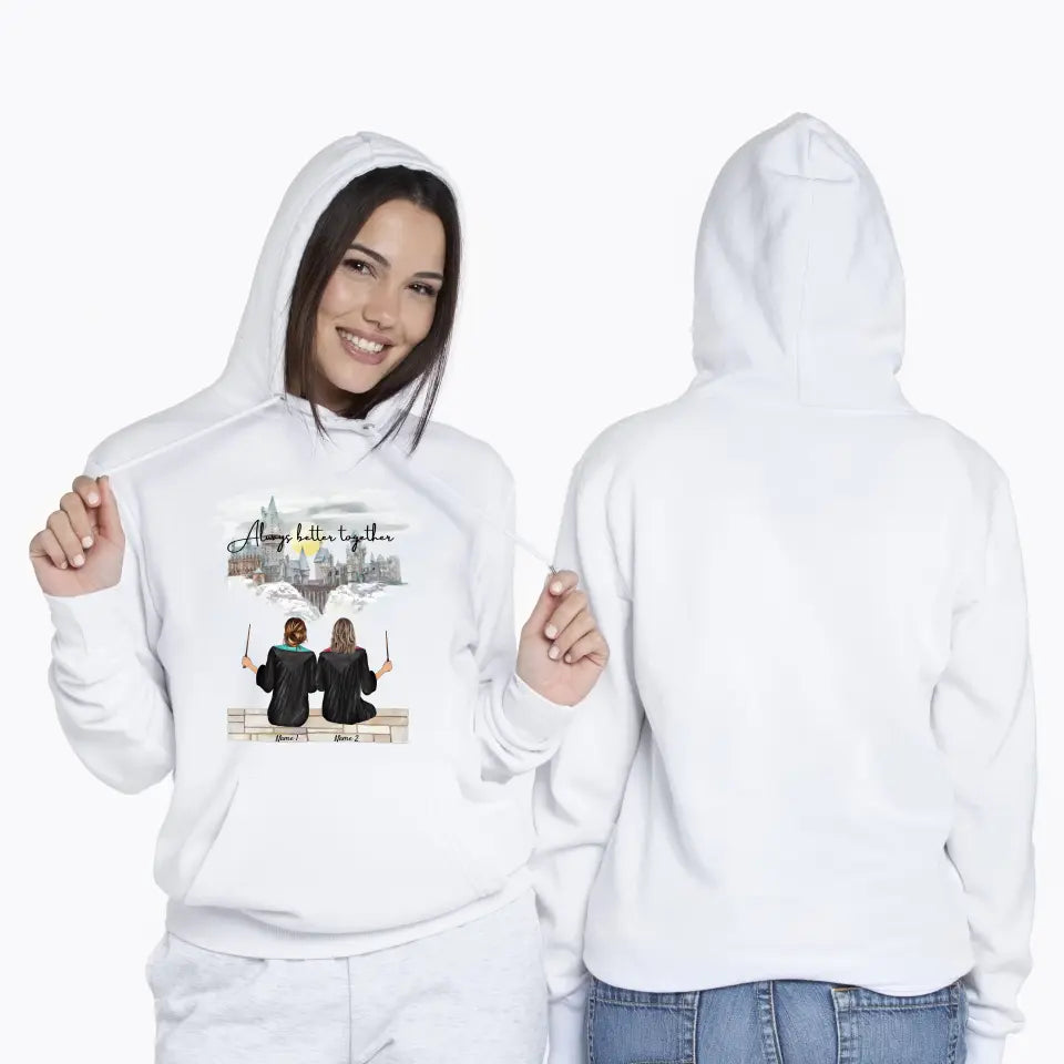 Best witch friends - Personalized Hoodie (2-3 people)