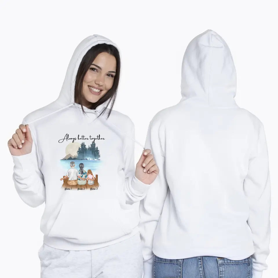 Grandparents with Grandchildren - Personalized Hoodie