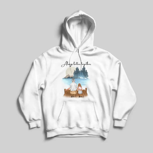 Grandpa with grandchildren - Personalized Hoodie