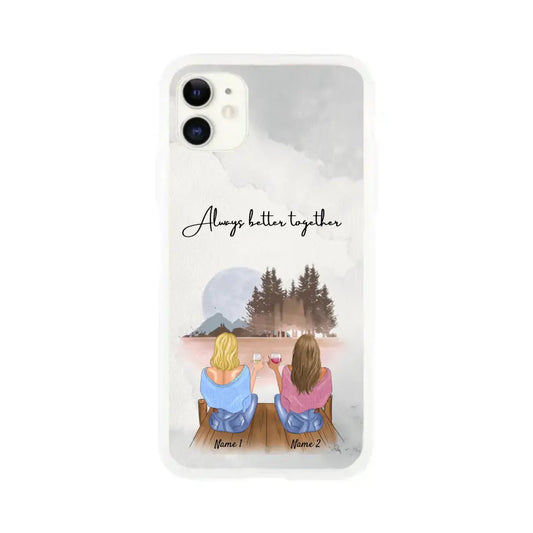 Best Friends with Drinks - Customized Phone Case