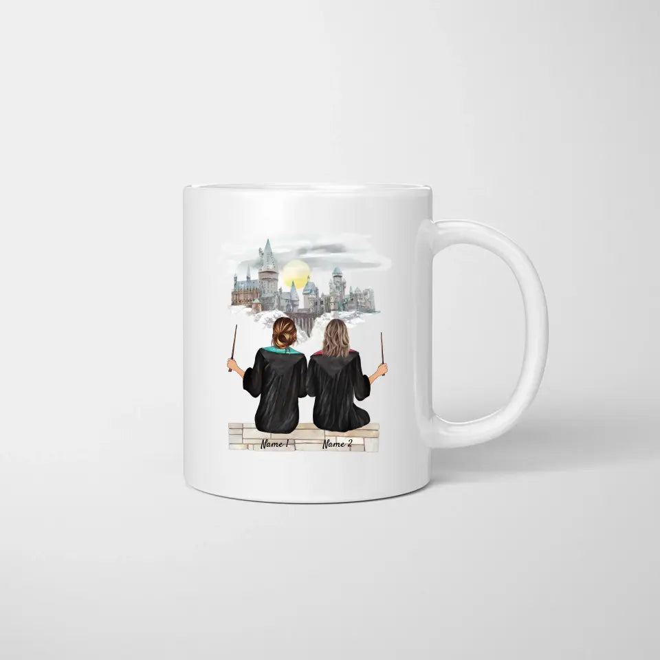 Meilleurs amis sorcières - mug personnalisé (2-3 personnes)