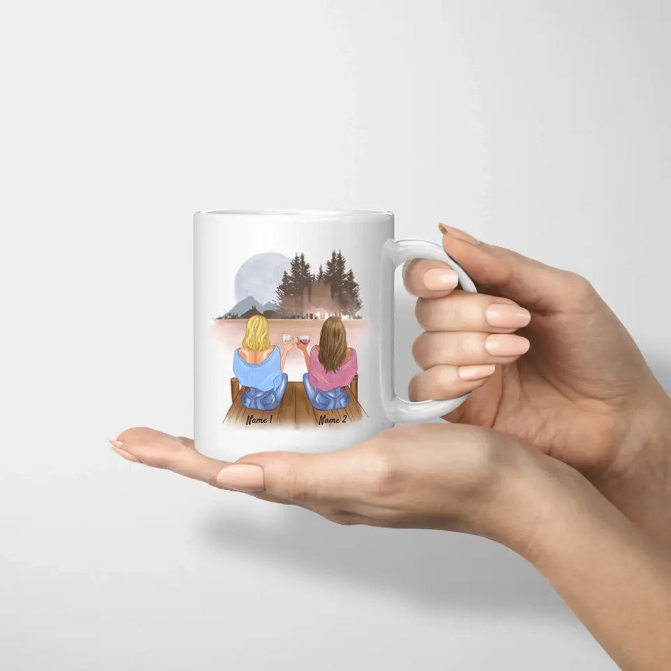 From colleagues to friends - personalized mug