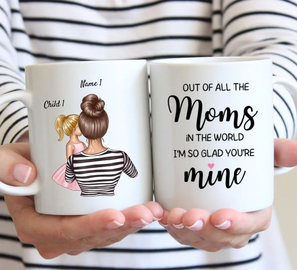 Mom you are mine - personalized mug